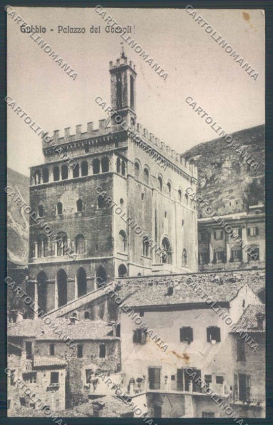 Perugia Gubbio Palazzo dei Consoli cartolina ZB5941 – fronte