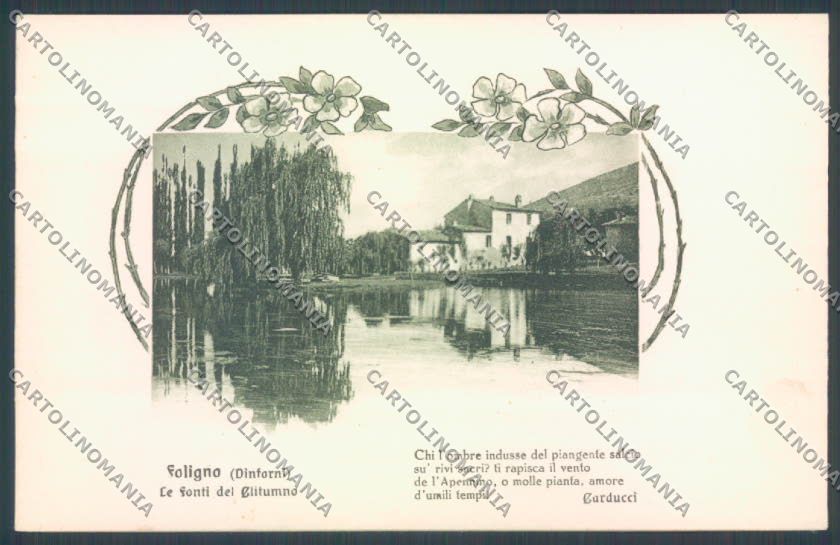 Perugia Foligno Fonti del Clitumno Giosuè Carducci cartolina ZB5952 – fronte