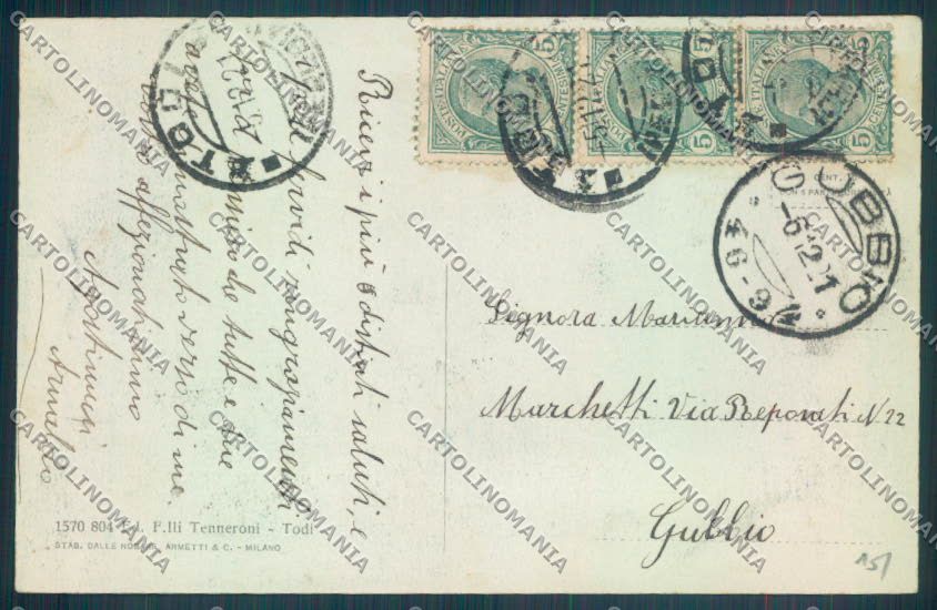 Perugia Todi cartolina ZB5966 – retro