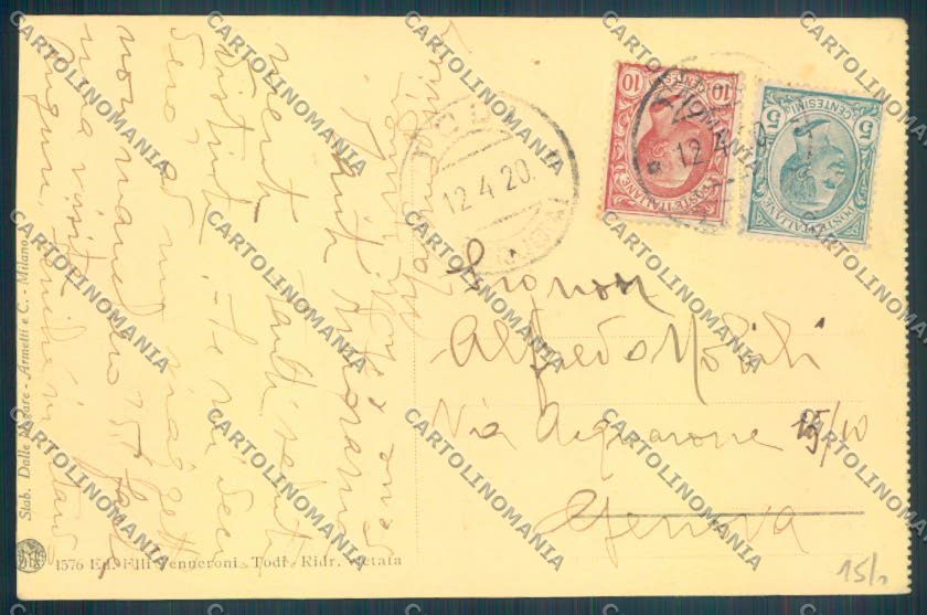 Perugia Todi cartolina ZB5967 – retro