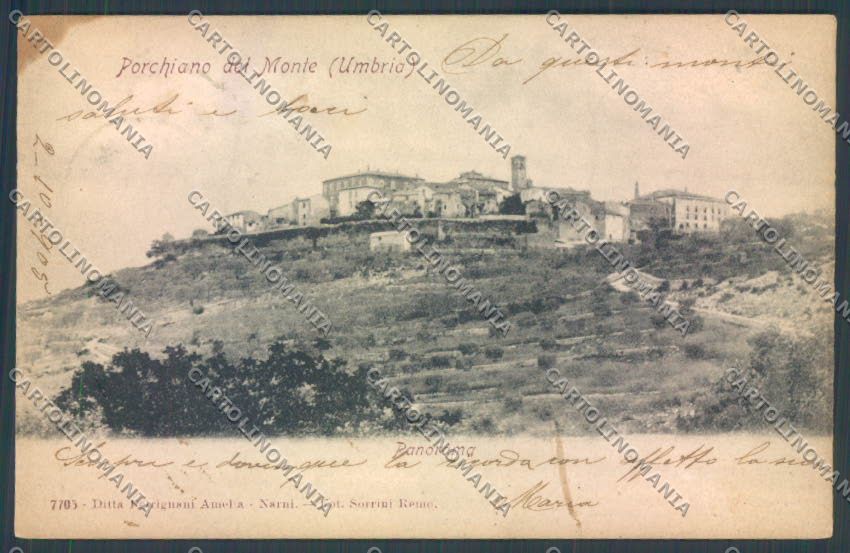 Perugia Porchiano del Monte cartolina ZB5974 – fronte