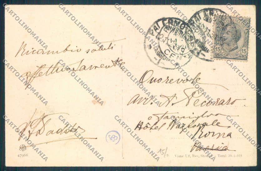 Perugia Montefalco cartolina ZB5981 – retro