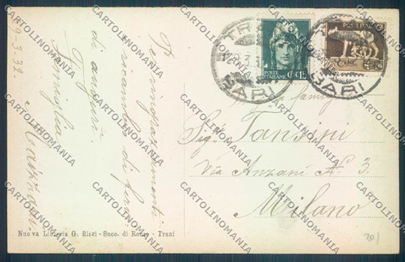 Bari Trani cartolina ZB5996 – retro
