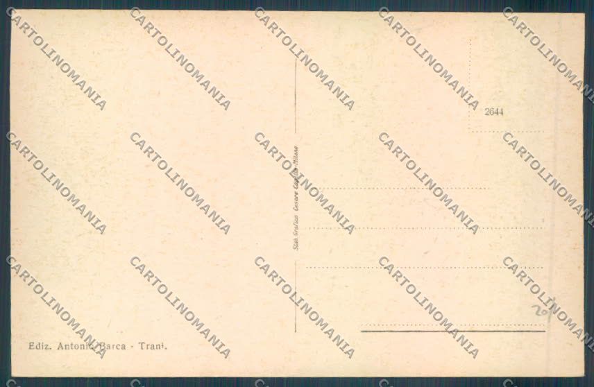 Bari Trani Caserma Duca delle Puglie cartolina ZB6000 – retro