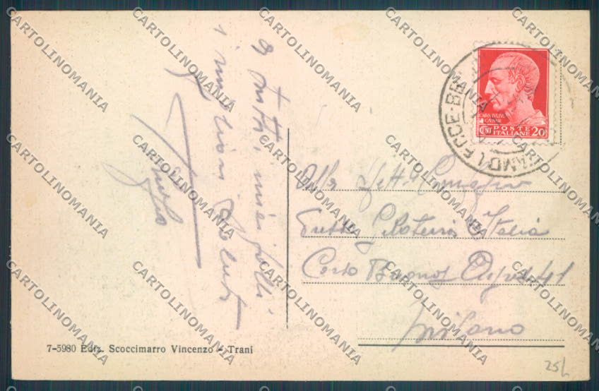 Bari Trani cartolina ZB6003 – retro