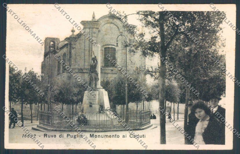 Bari Ruvo di Puglia Monumento ai Caduti ABRASA cartolina ZB6017 – fronte