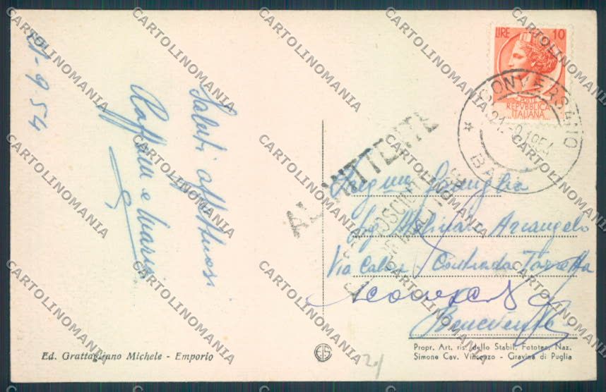 Bari Conversano cartolina ZB6032 – retro
