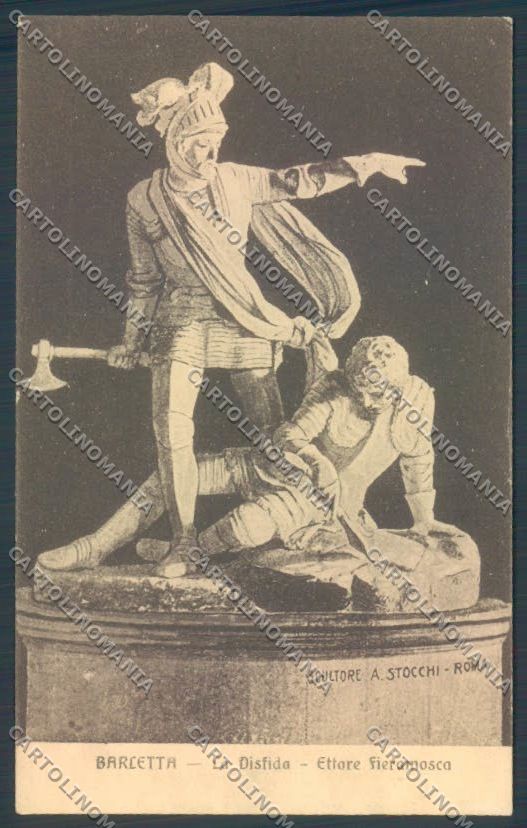 Bari Barletta Ettore Fieramosca cartolina ZB6037 – fronte