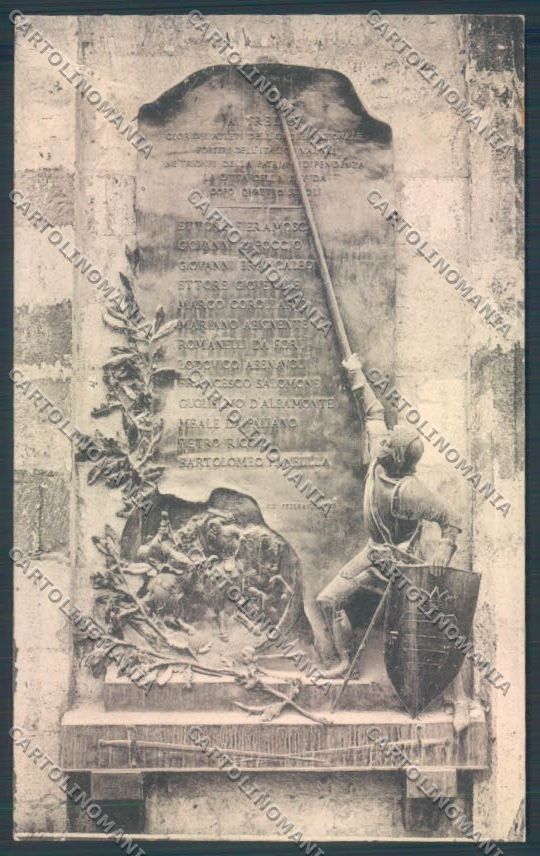 Bari Barletta Lapide Disfida cartolina ZB6043 – fronte