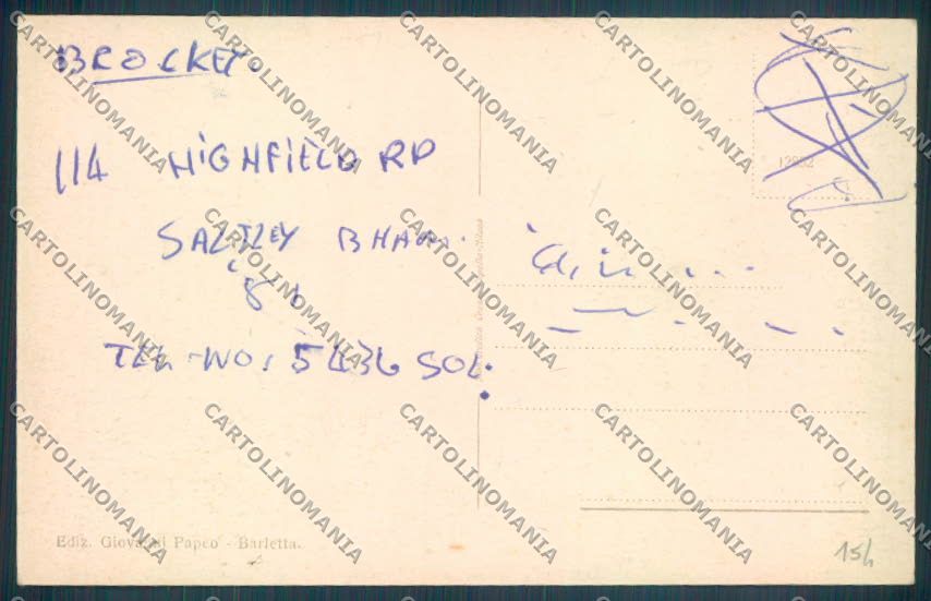 Bari Barletta cartolina ZB6052 – retro