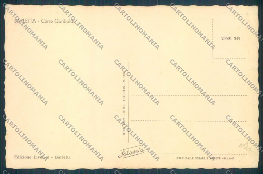 Bari Barletta cartolina ZB6054 – retro