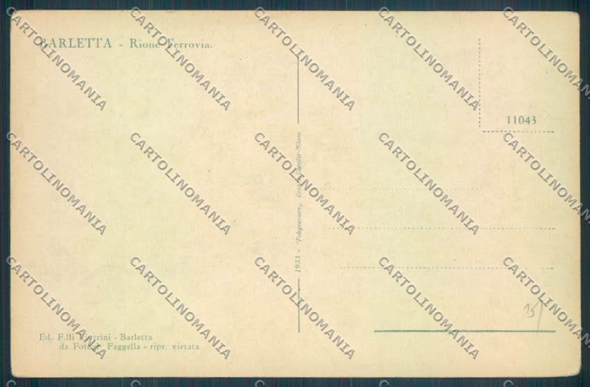 Bari Barletta cartolina ZB6059 – retro