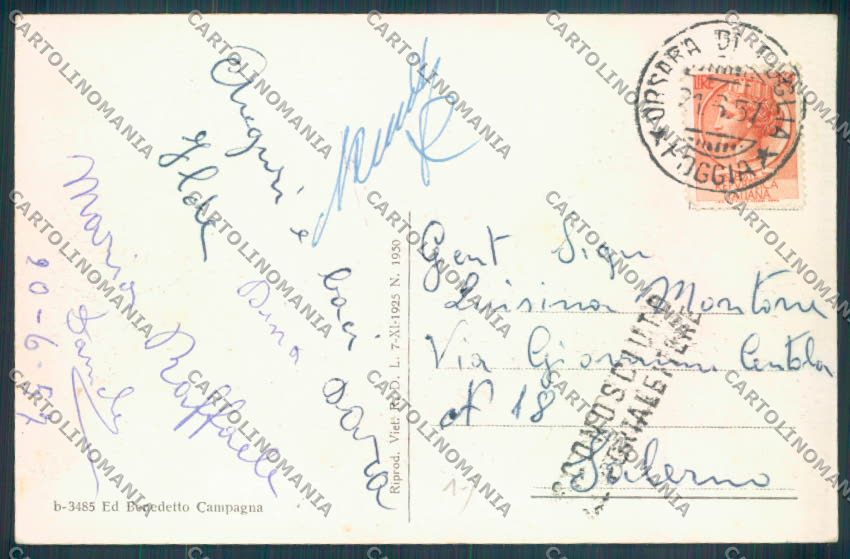 Foggia Orsara di Puglia cartolina ZB6091 – retro