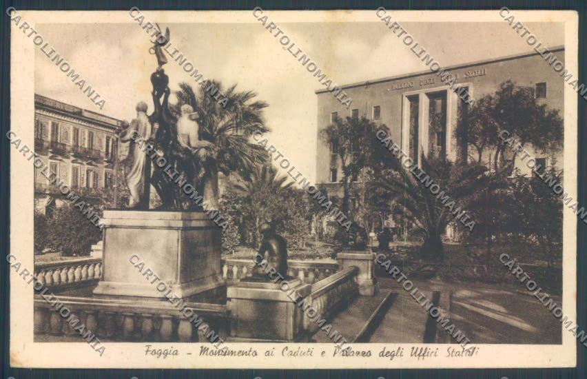 Foggia Città Monumento ai Caduti cartolina ZB6102 – fronte