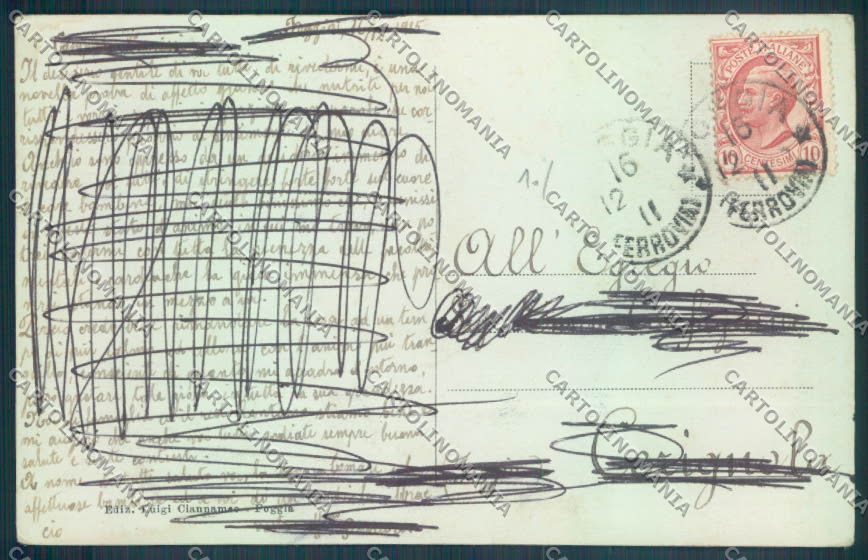 Foggia Città SCOLLATA cartolina ZB6104 – retro