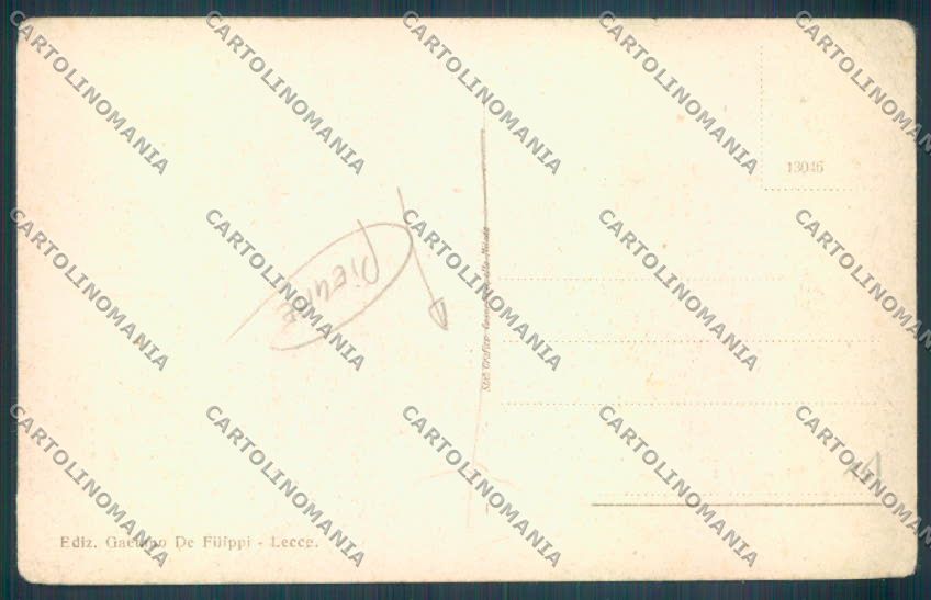 Lecce Città PIEGHE cartolina ZB6121 – retro