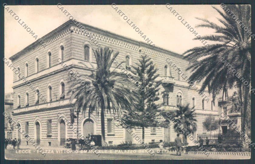 Lecce Città Banca d'Italia cartolina ZB6123 – fronte