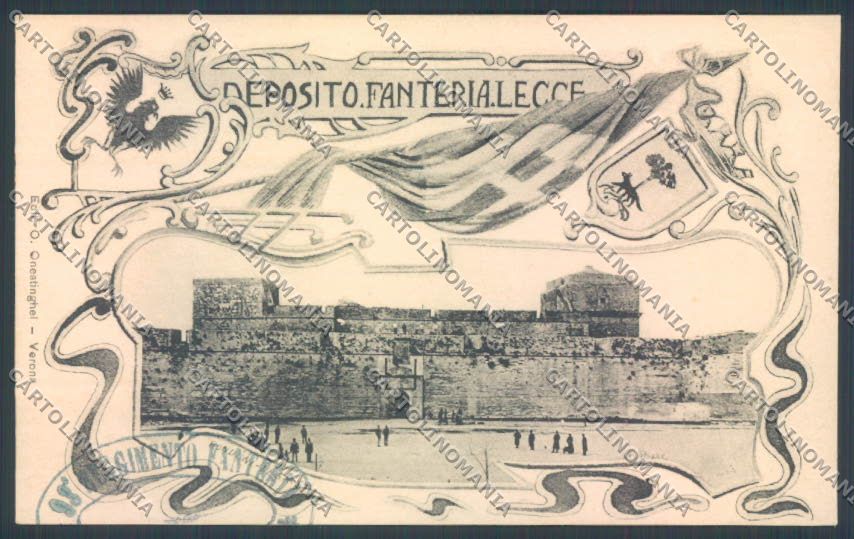 Lecce Città Deposito Fanteria Militari cartolina ZB6144 – fronte
