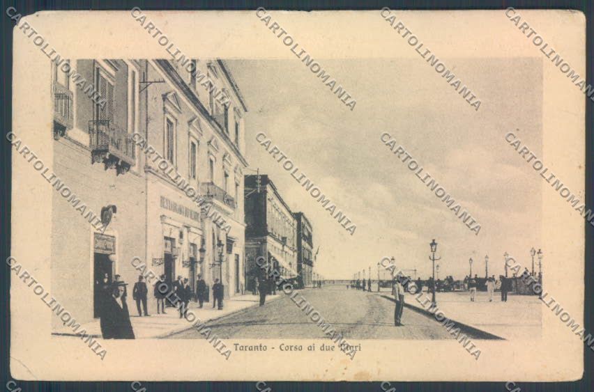Taranto Città PIEGHINA cartolina ZB6171 – fronte