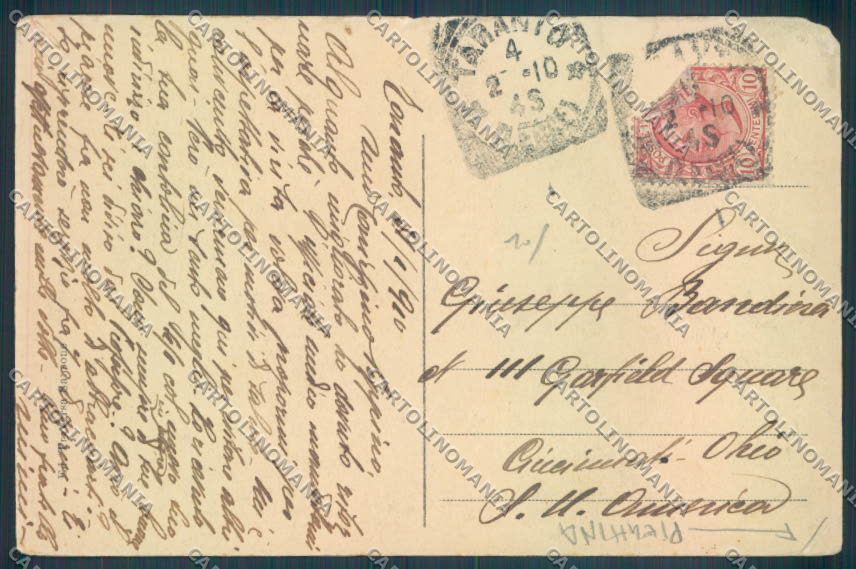 Taranto Città PIEGHINA cartolina ZB6171 – retro