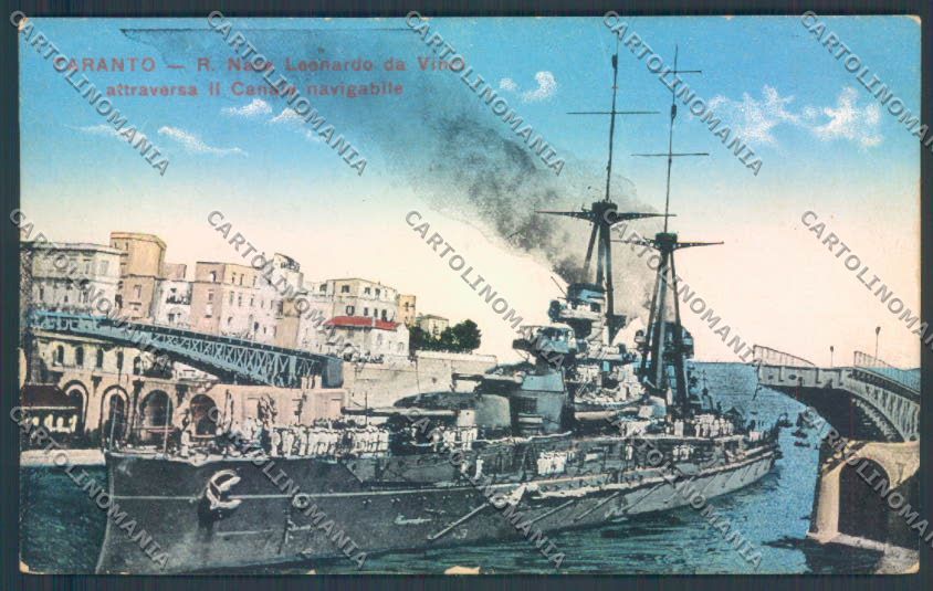 Taranto Città Nave da Guerra cartolina ZB6177 – fronte