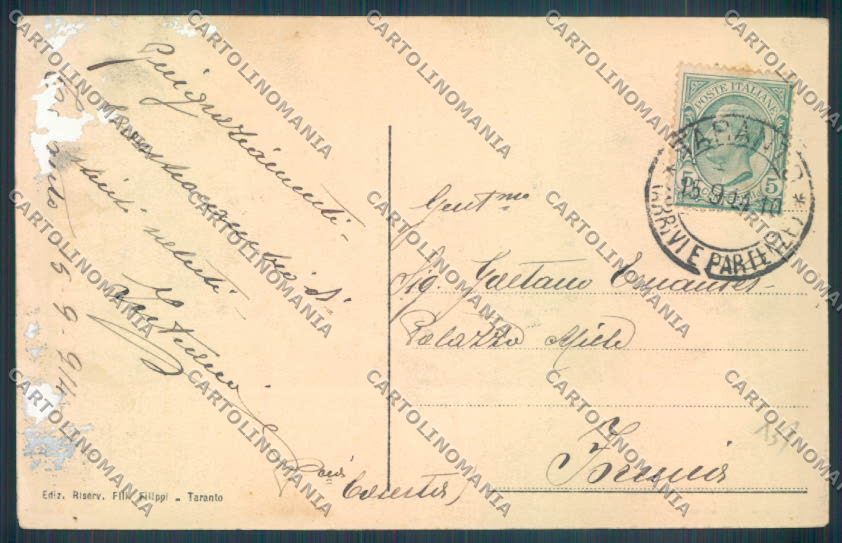 Taranto Città cartolina ZB6181 – retro