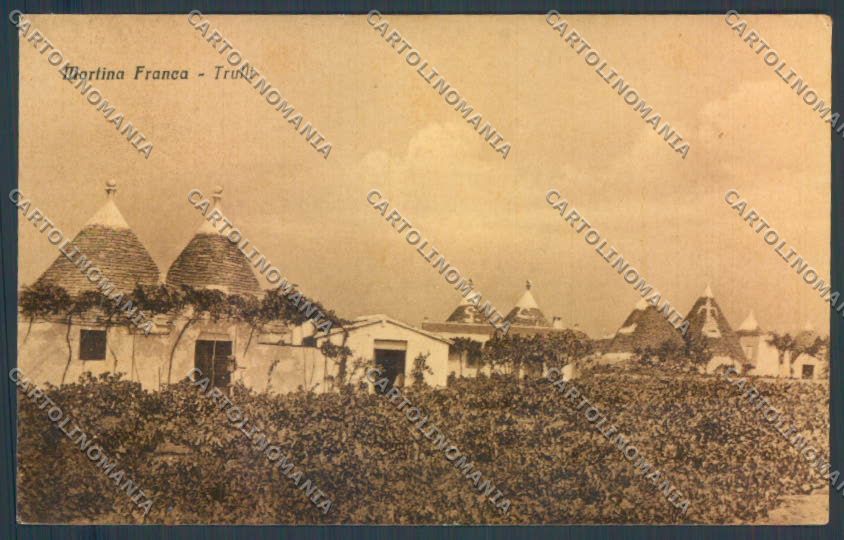 Taranto Martina Franca Trulli PIEGHINA cartolina ZB6188 – fronte