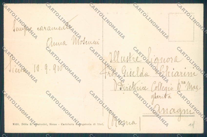 Siena Belcaro Castello cartolina ZB6217 – retro