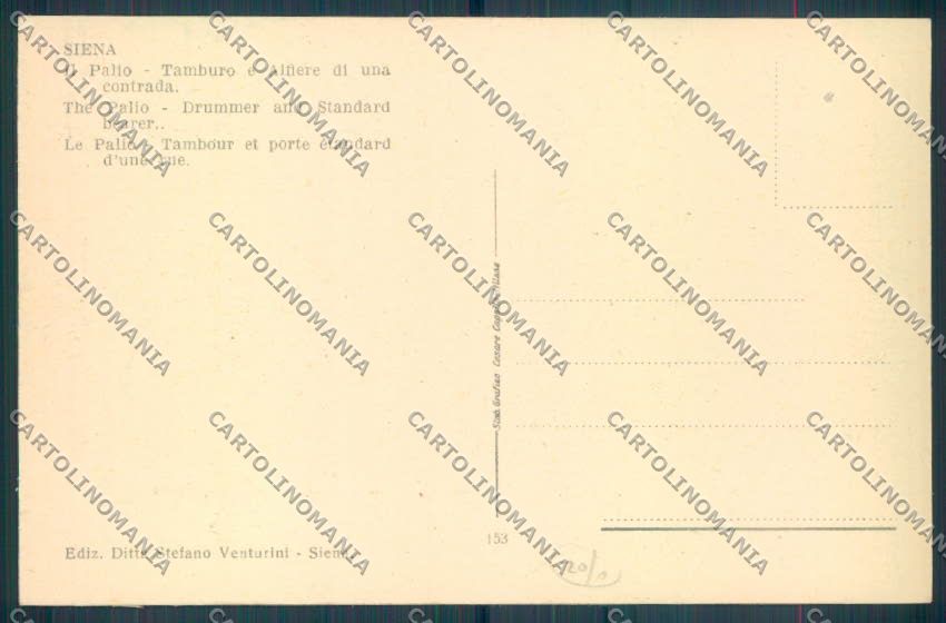 Siena Città Palio cartolina ZB6243 – retro