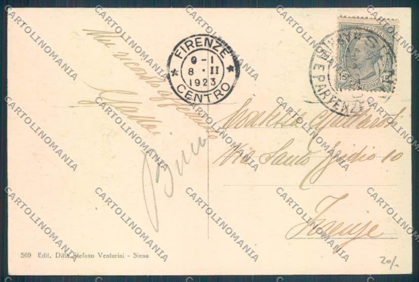 Siena Città cartolina ZB6250 – retro