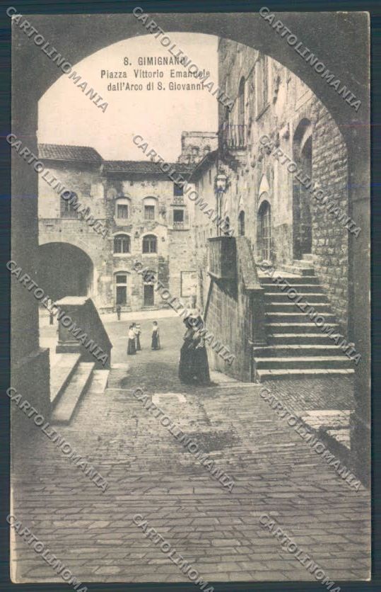Siena San Gimignano cartolina ZB6333 – fronte