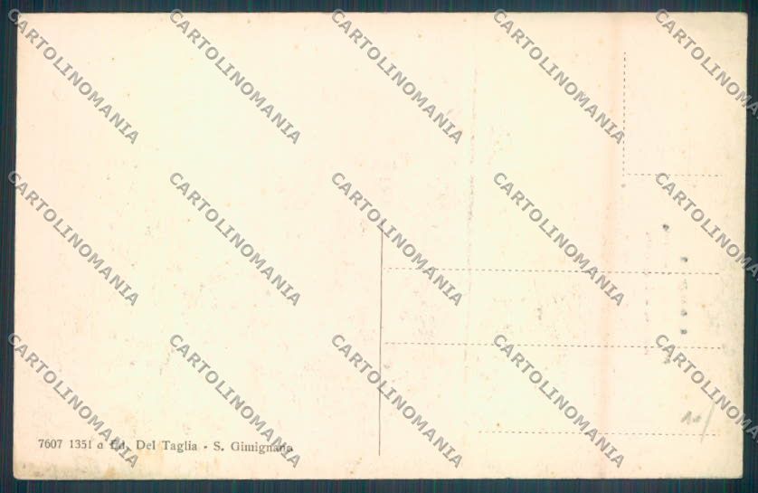 Siena San Gimignano cartolina ZB6333 – retro
