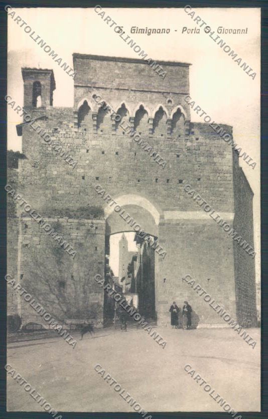 Siena San Gimignano Porta San Giovanni cartolina ZB6341 – fronte