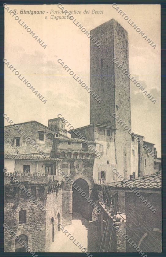 Siena San Gimignano cartolina ZB6355 – fronte