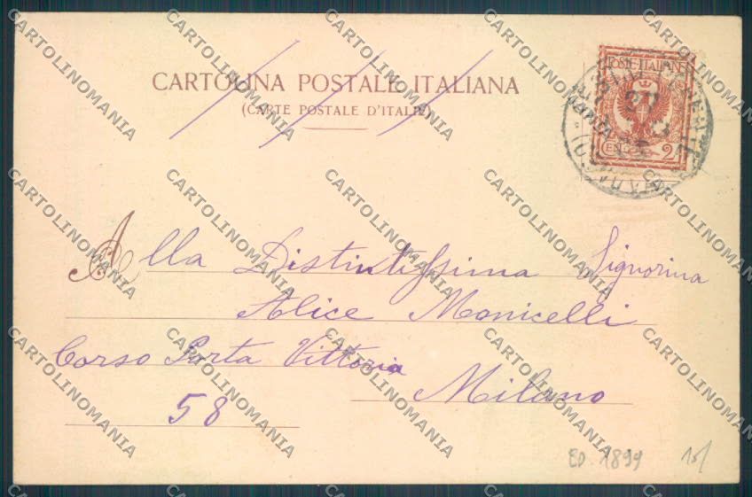 Siena San Gimignano cartolina ZB6359 – retro