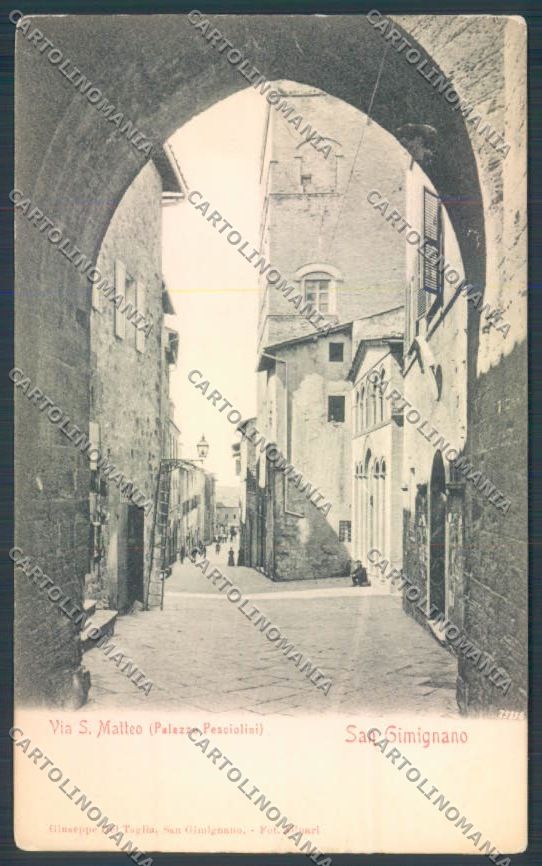 Siena San Gimignano cartolina ZB6369 – fronte