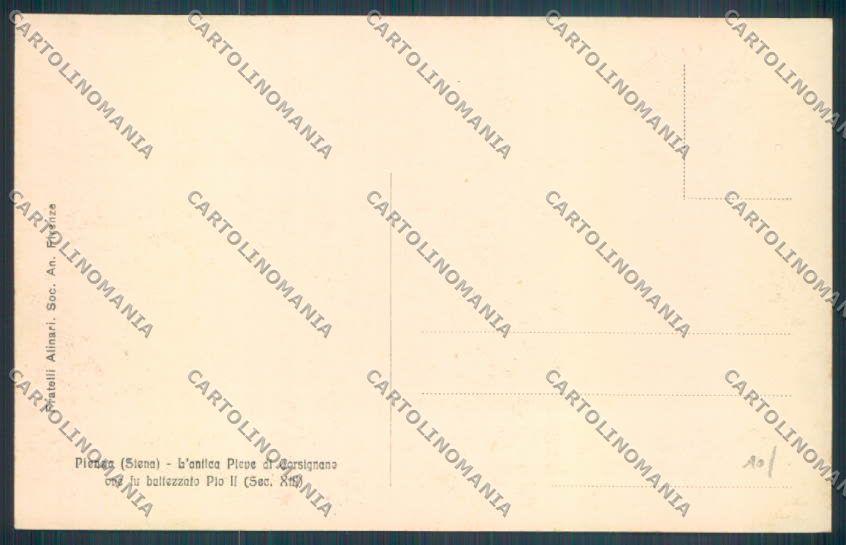 Siena Pienza cartolina ZB6380 – retro