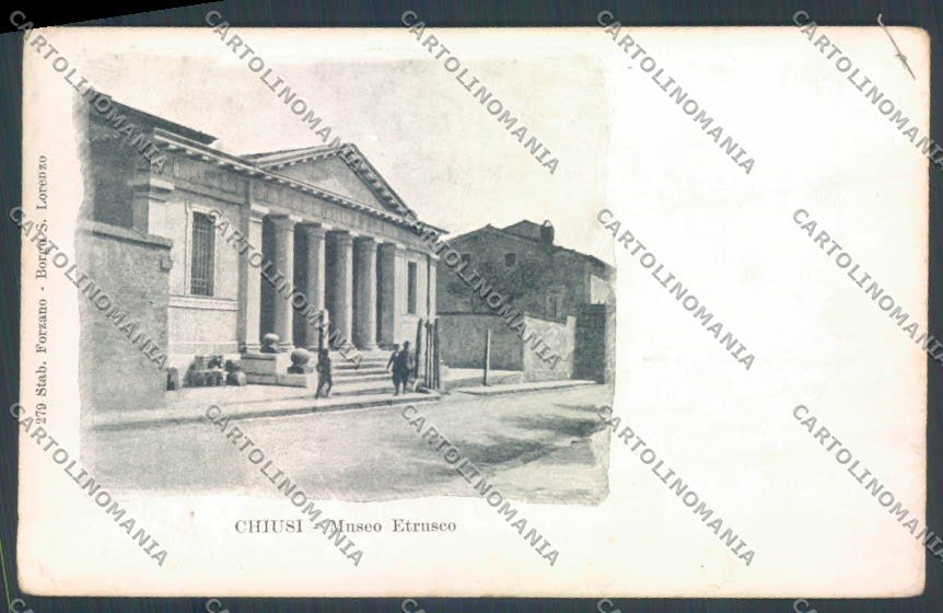 Siena Chiusi Museo Etrusco cartolina ZB6398 – fronte