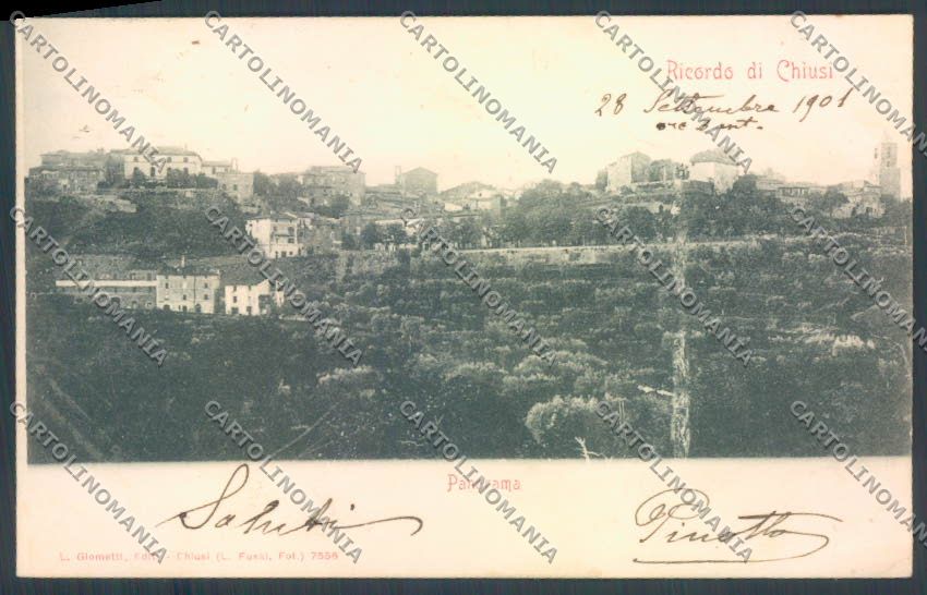 Siena Chiusi cartolina ZB6399 – fronte