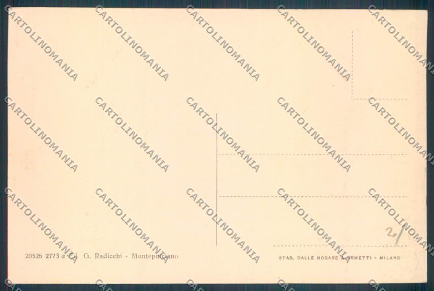 Siena Montepulciano cartolina ZB6415 – retro