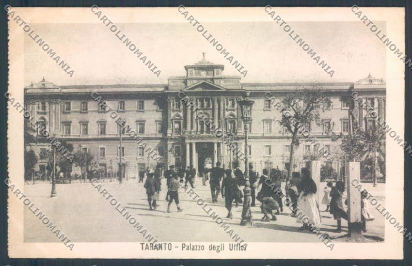 Taranto Città Palazzo degli Uffici cartolina ZB6461 – fronte