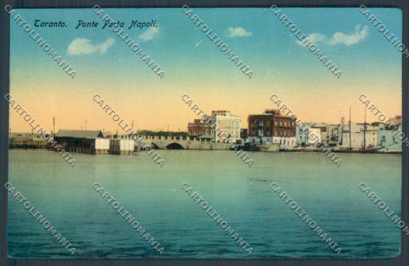 Taranto Città Ponte Porta Napoli cartolina ZB6478 – fronte