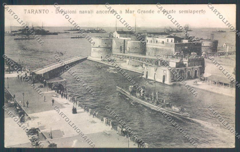 Taranto Città Divisioni Navali cartolina ZB6488 – fronte