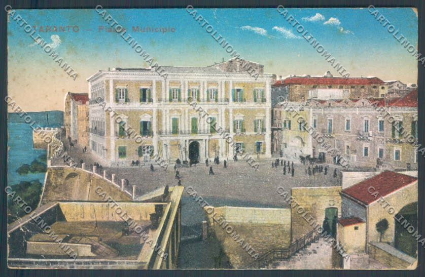 Taranto Città PIEGHINA cartolina ZB6508 – fronte