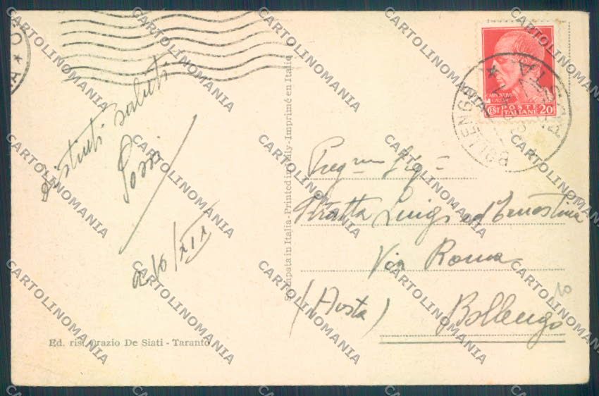 Taranto Città cartolina ZB6527 – retro