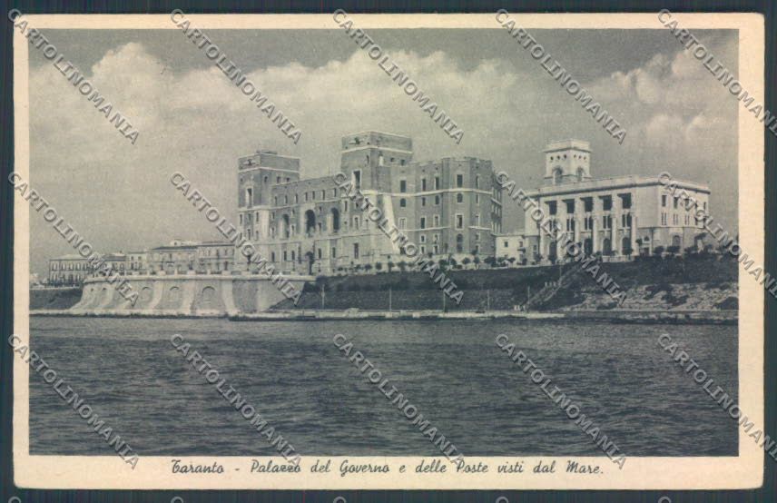 Taranto Città Palazzo Governo e Poste cartolina ZB6532 – fronte