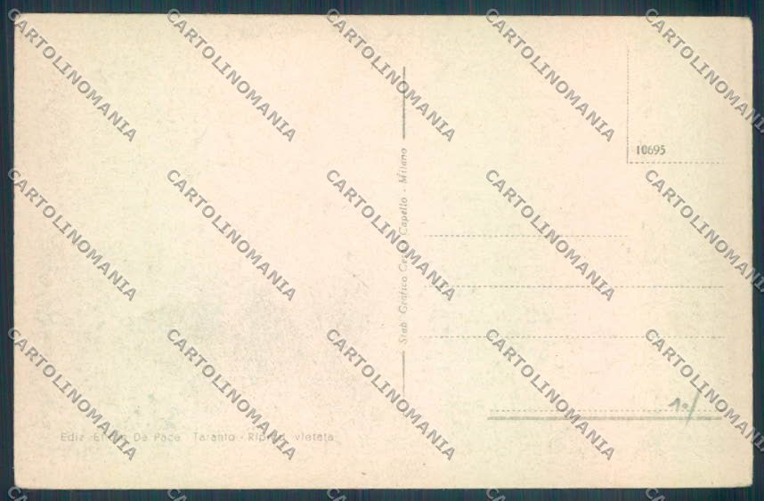 Taranto Città Palazzo Governo e Poste cartolina ZB6532 – retro