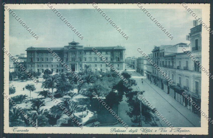 Taranto Città Palazzo degli Uffici cartolina ZB6550 – fronte