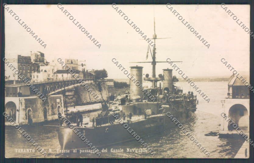 Taranto Città Nave da Guerra Foto cartolina ZB6562 – fronte