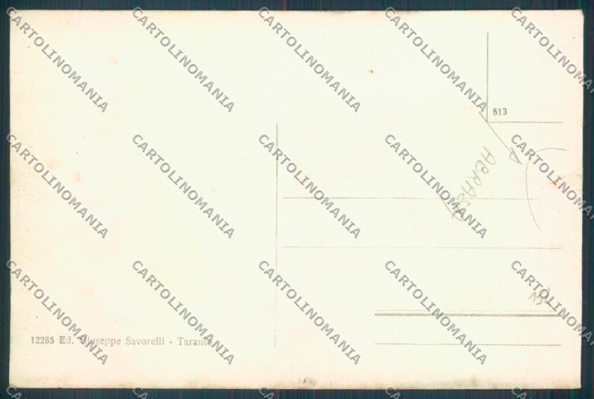 Taranto Città Palazzo degli Uffici ABRASA cartolina ZB6571 – retro